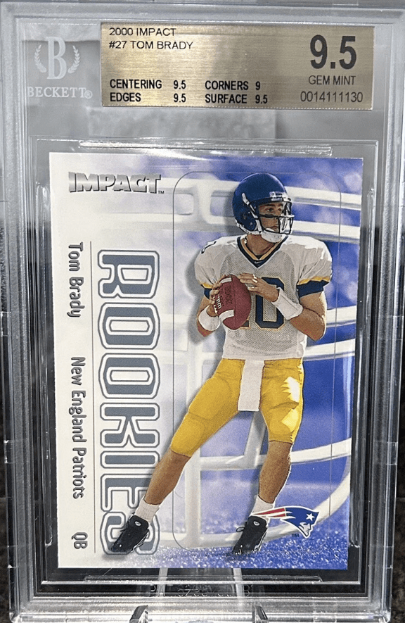 New Portfolio Acquisition: 2000 Skybox Impact Tom Brady Rookie&nbsp;Card