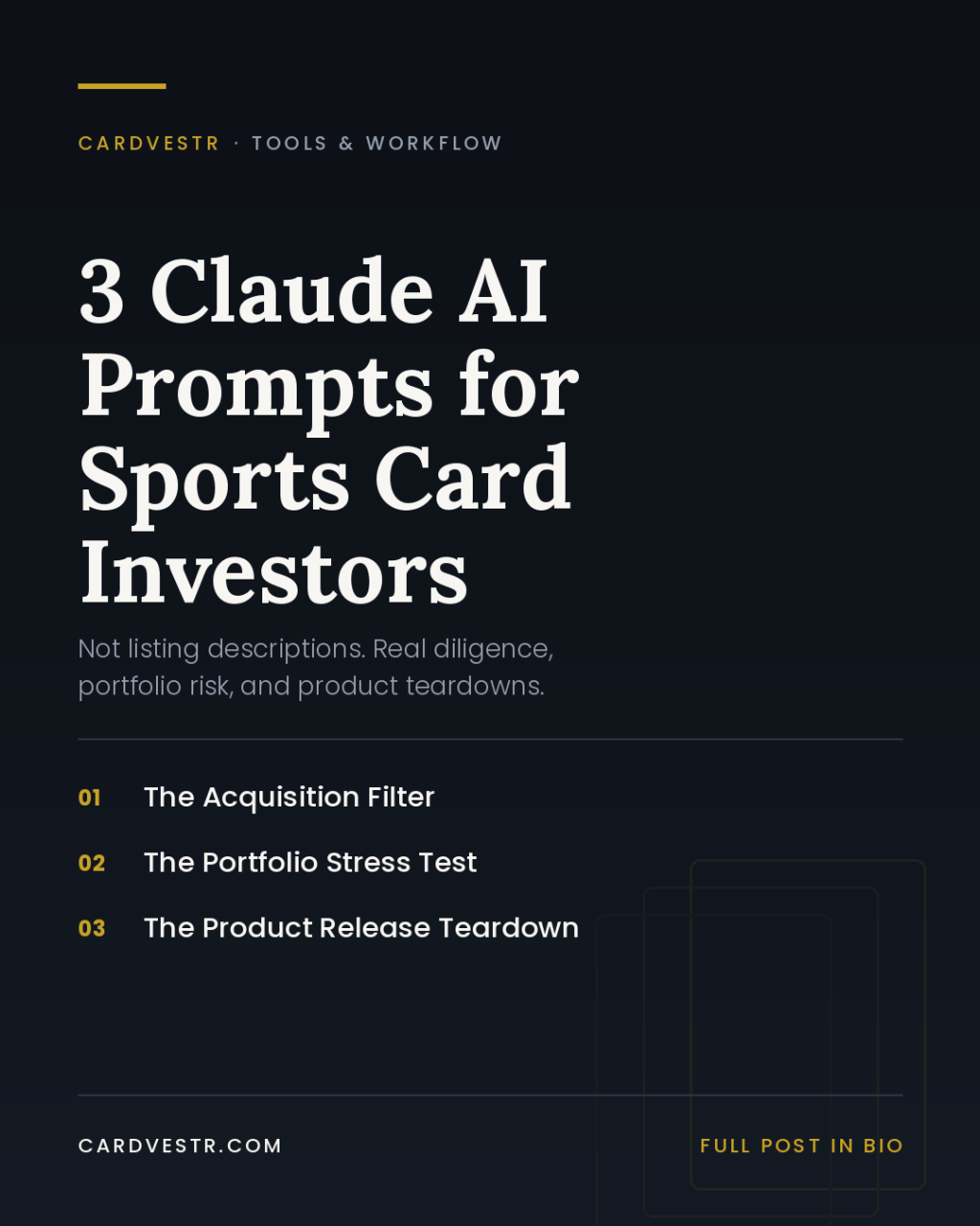 3 Claude AI Prompts That Do Real Work for Sports Card&nbsp;Investors